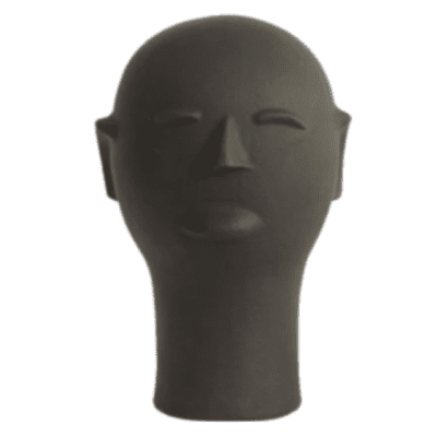 Cabeça de Cerâmica da Mestra Cida Lima – G Preta