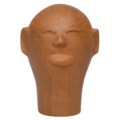 Cabeça de Cerâmica da Mestra Cida Lima – M Natural