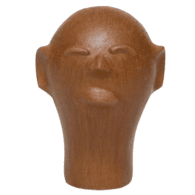 Cabeça de Cerâmica da Mestra Cida Lima – P Natural