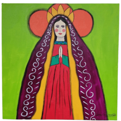 Tela Nossa Senhora – Vera Guimarães – 40x40cm – Modelo SV3