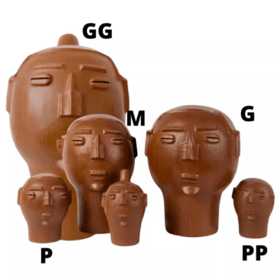 Cabeça Neguinha- Modelo Masculino – Cor Natural – Tamanho M