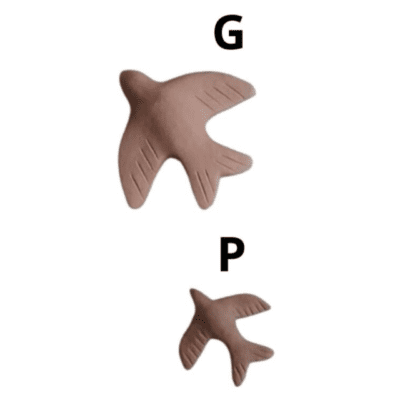 Andorinha de Cerâmica Concreto – Tamanho G – DEAL