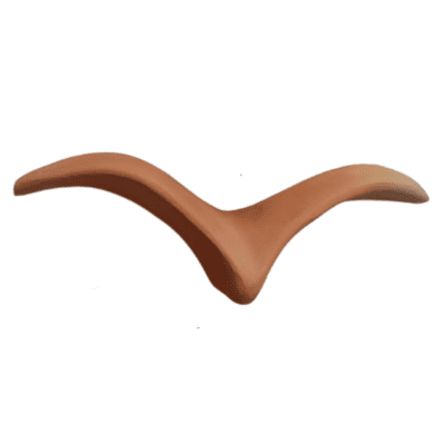 Gaivota de Cerâmica na Cor Natural para Parede – Tamanho G