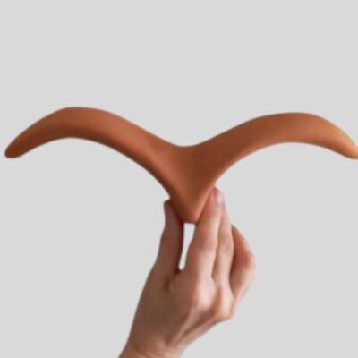 Gaivota de Cerâmica na Cor Natural para Parede – Tamanho G