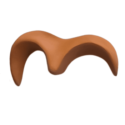 Gaivota de Cerâmica na Cor Natural para Parede – Tamanho P