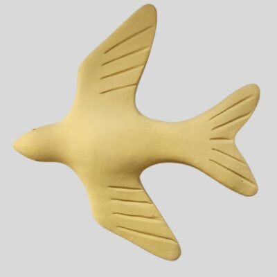 Andorinha de Cerâmica Mostarda – Tamanho G – DEAL