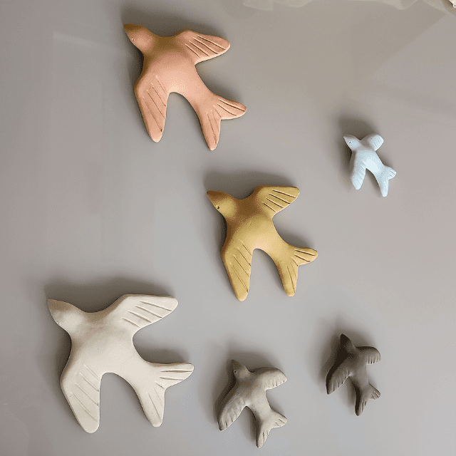 Andorinha de Cerâmica Concreto – Tamanho P – DEAL - Imagem 2