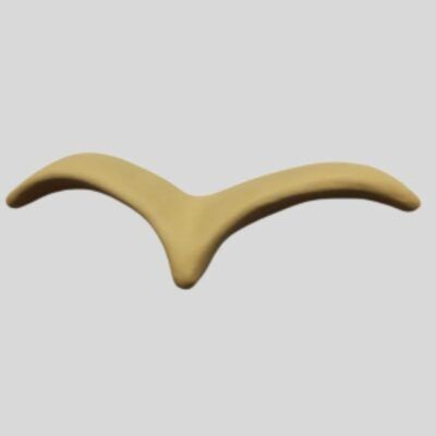 Gaivota de Cerâmica Mostarda para Parede – Tamanho G