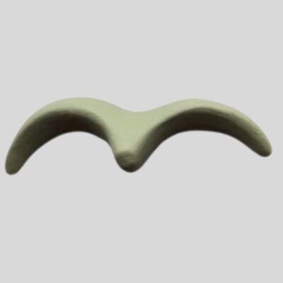 Gaivota de Cerâmica Verde para Parede – Tamanho P