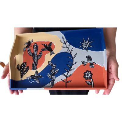 Bandeja Cordel Colorido – 40x26cm – Modelo BCCG2