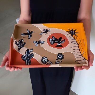 Bandeja Cordel Colorido – 40x26cm – Modelo BCCG3