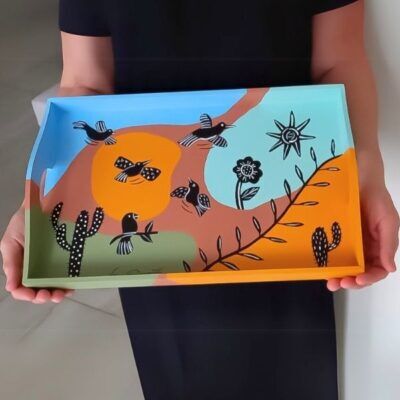 Bandeja Cordel Colorido – 36x24cm – Modelo BCC5