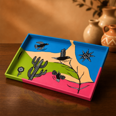 Bandeja Cordel Colorido – 36x24cm – Modelo BCC2