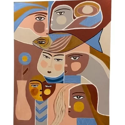 Quadro ‘Rostos e Formas’ – 90×70 – Original da Vera Guimarães – VG002