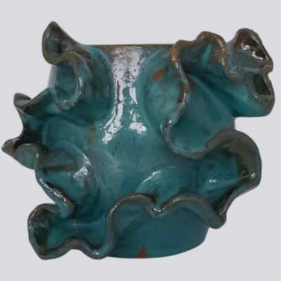 Vaso de Cerâmica Vitrificada | Coleção Essência da Calliandra | Modelo EK1