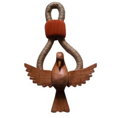 Divino Espírito Santo de Madeira e Sisal para Porta – Tamanho P