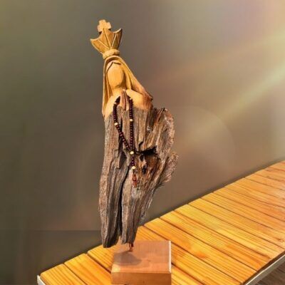 Nossa Senhora 46cm – Escultura em Tronco de Madeira – NOV02