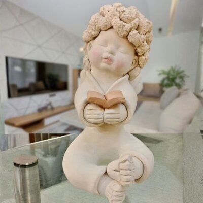 Anjo Querubim de Cerâmica – Modelo AQ2