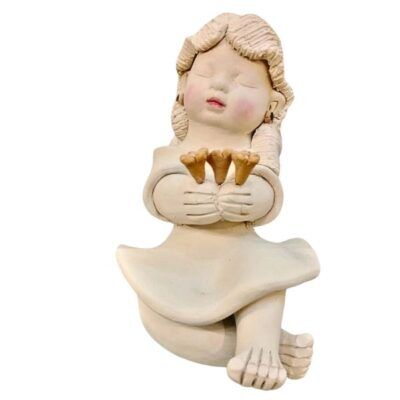 Anjo Querubim de Cerâmica – Modelo AQ6