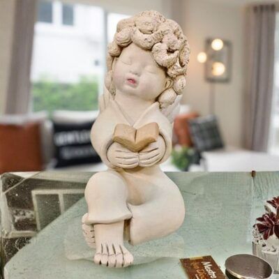 Anjo Querubim de Cerâmica – Modelo AQ8