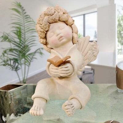 Anjo Querubim de Cerâmica – Modelo AQ10