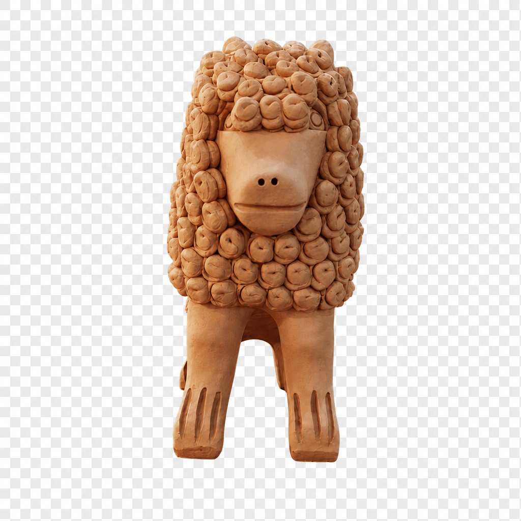 escultura leao de nuca